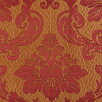 DAMASK 03219 COL.7 ORANGE DES.6-3032 130 CM _KE Коллекция EXCLUSIVE